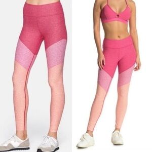 Outdoor Voices Womens Springs 7/8 Flamingo Rose Clay Color Block Leggings Size S